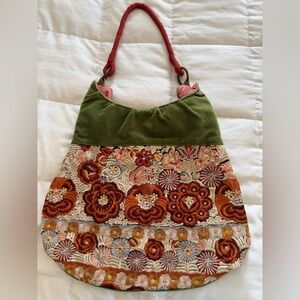 Missimo Dutti Floral Embroidered Women's Bag